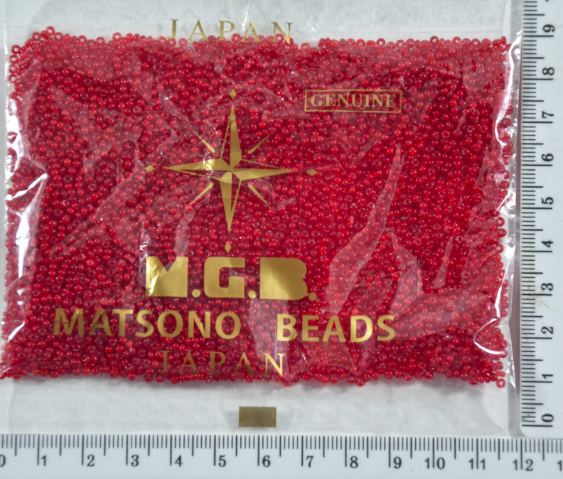 

Бисер №11/0 "MATSUNO"-Япония(50гр) №806 св красн уп=1шт
