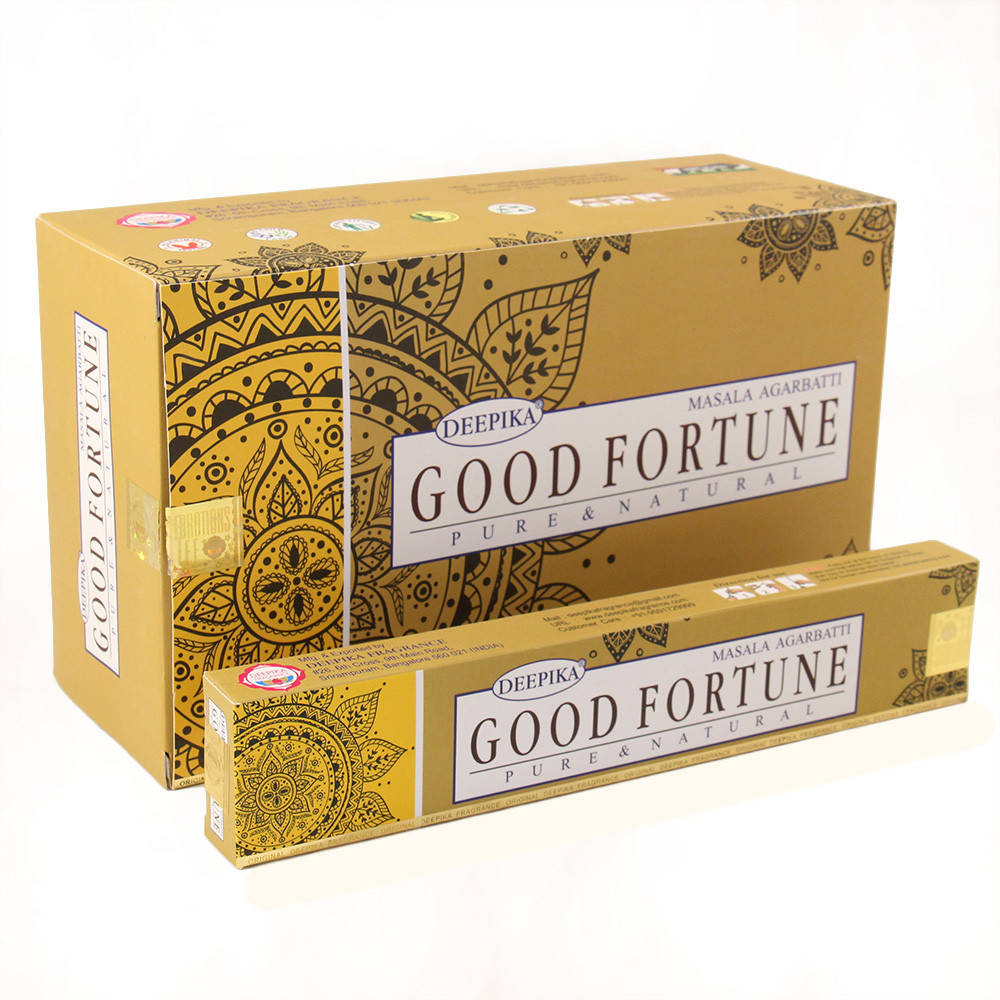 

Аромапалочки Удача (Good Fortune, Deepika), 15 грамм - аромат шафрана и мускуса