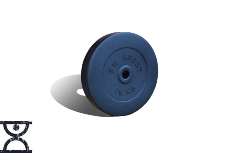 

Диск композитный на 15 кг 31 мм Гантели, гири, штанги и диски с АВС покрытием, Черный