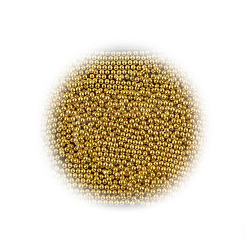 

Бульонки металлические золотые 0,8 мм, в пакете, 5 г