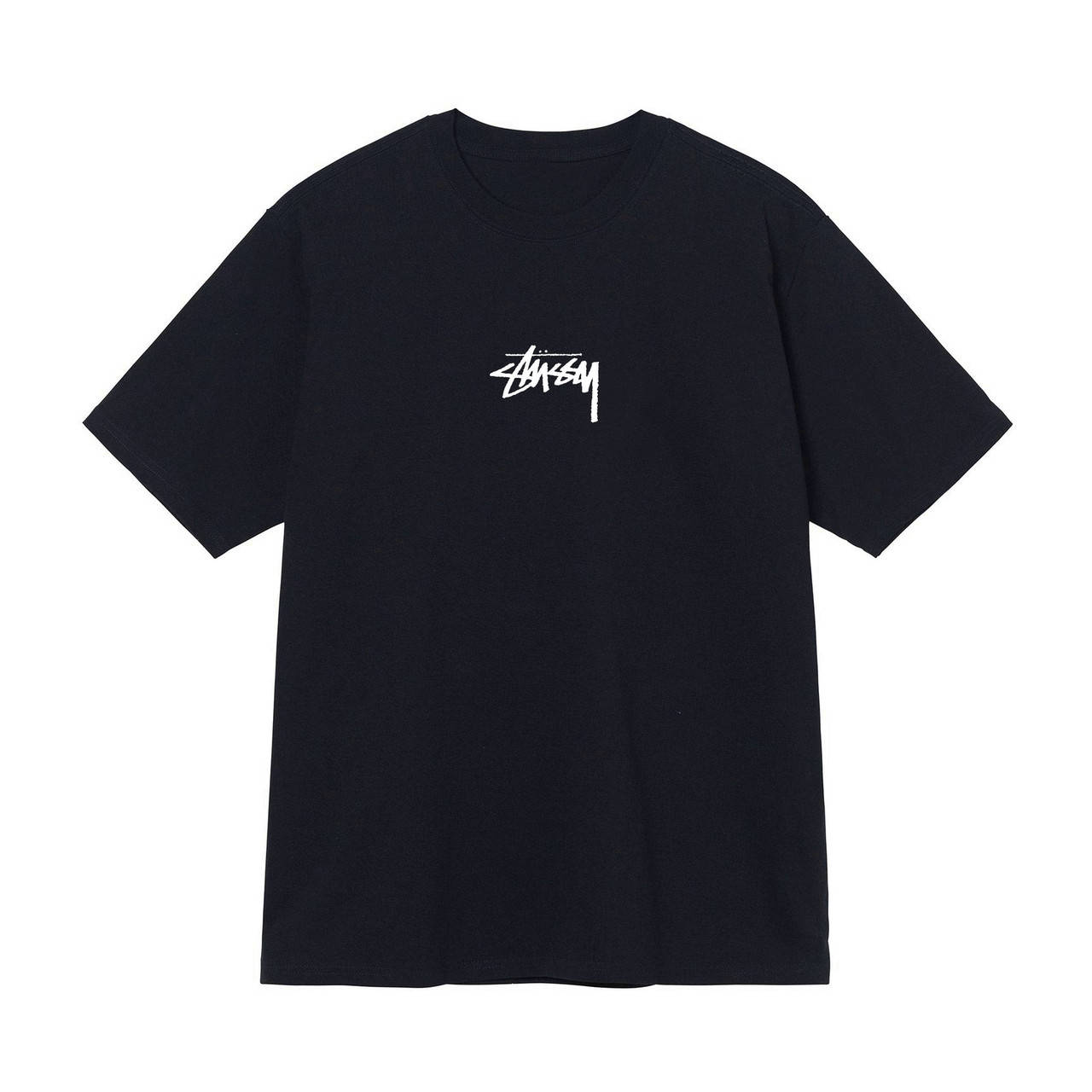 

Черная футболка Stussy Minimal Logo черные футболки Стусси Стасси унисекс