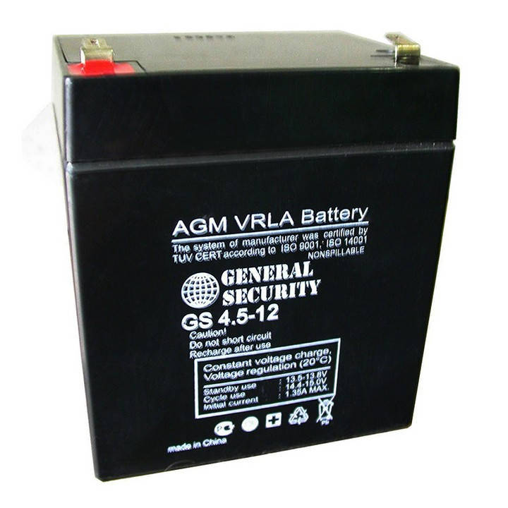 

Герметичный свинцово-кислотный Аккумулятор 12В 4,5А