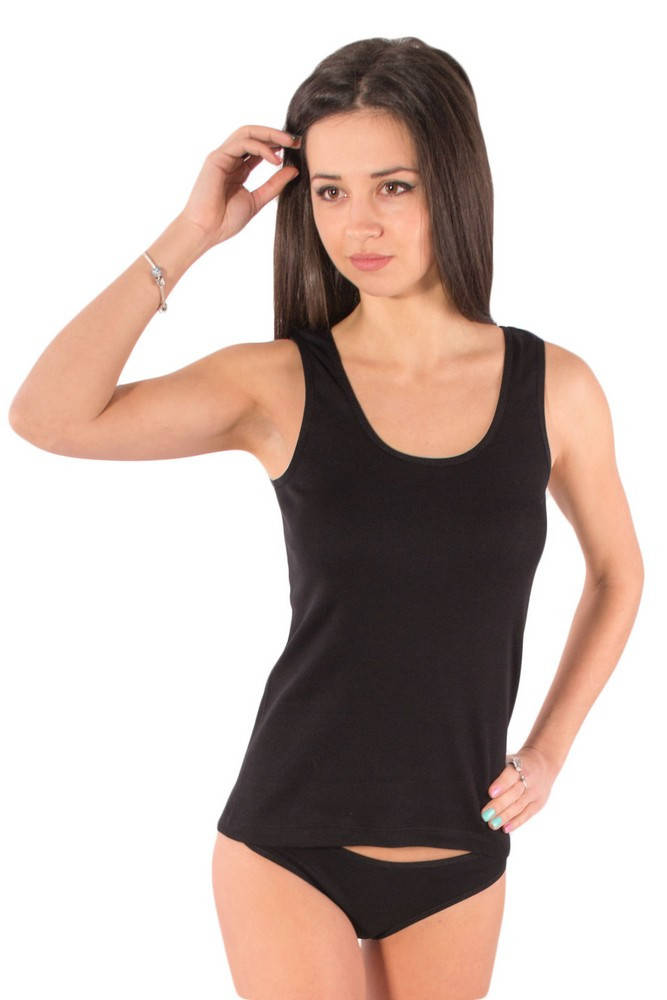 

Майка жіноча 21-2110 чорний, 3