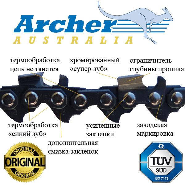 

Ланцюг ARCHER -3/8 -1,6мм -60в.л.