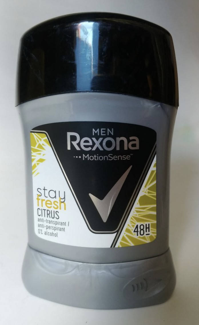 

Rexona Men Fresh Citrus твердий антиперспірант для чоловіків цитрусовий