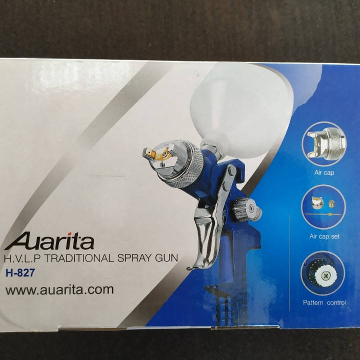 

Краскопульт HVLP Auarita H-827B диаметр форсунки 1,3; 1,4; 1,7; 2,0; 2,5