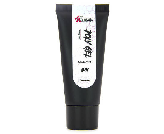 

Полигель для ногтей Nails Molekula Poly Gel 30 мл № 01, Clear