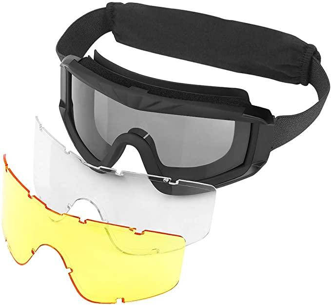 

Тактические Защитные очки из USA. Xaegistac Airsoft Google's. Противотуманные, Не Запотевают. 3 семенных линзы