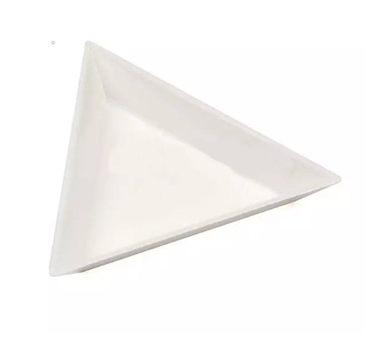 

Треугольник (лоток) для страз, белый