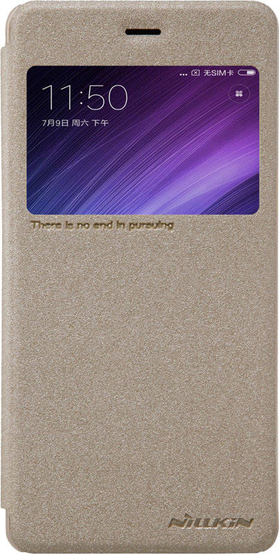

Чехол-книжка Nillkin Sparkle case Xiaomi Redmi 4 Prime Gold, Золотой