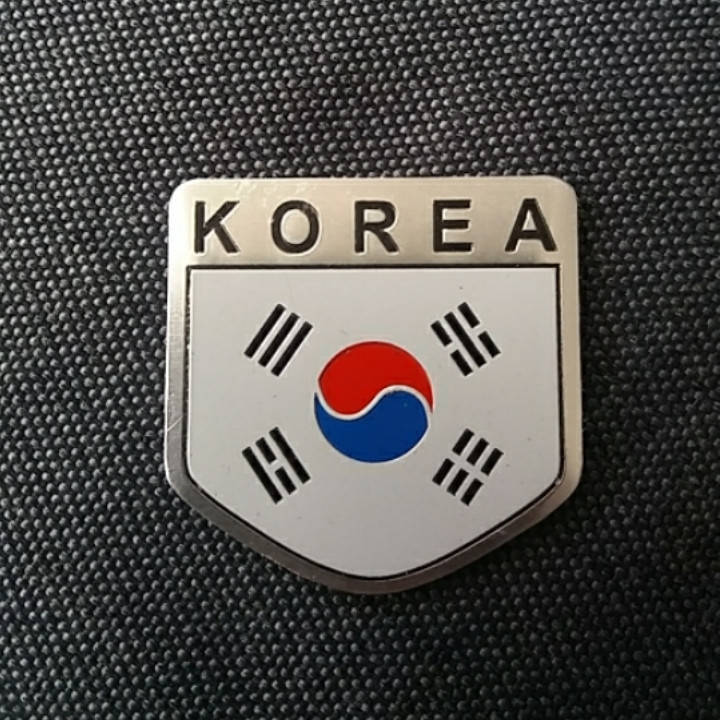 

Наклейка/Шильдик/Емблема Korea 50×50 мм.