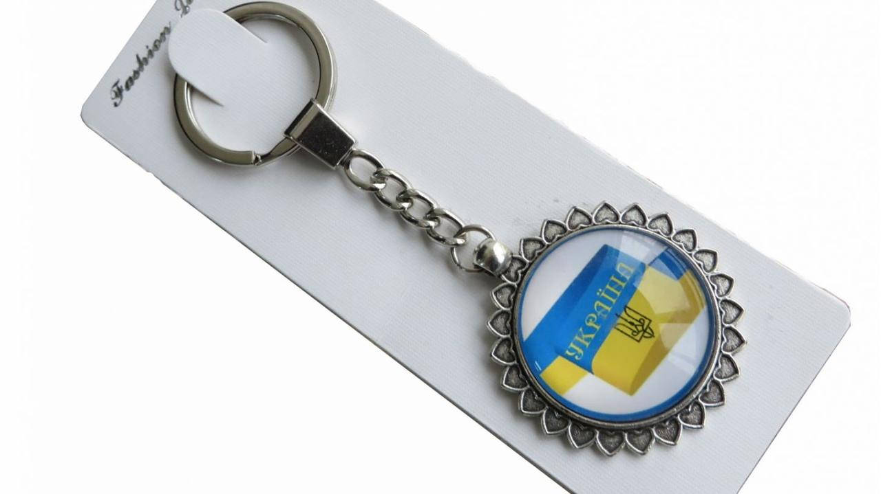 

Брелок металлический Герб Сердца (Брелки с украинской символикой)