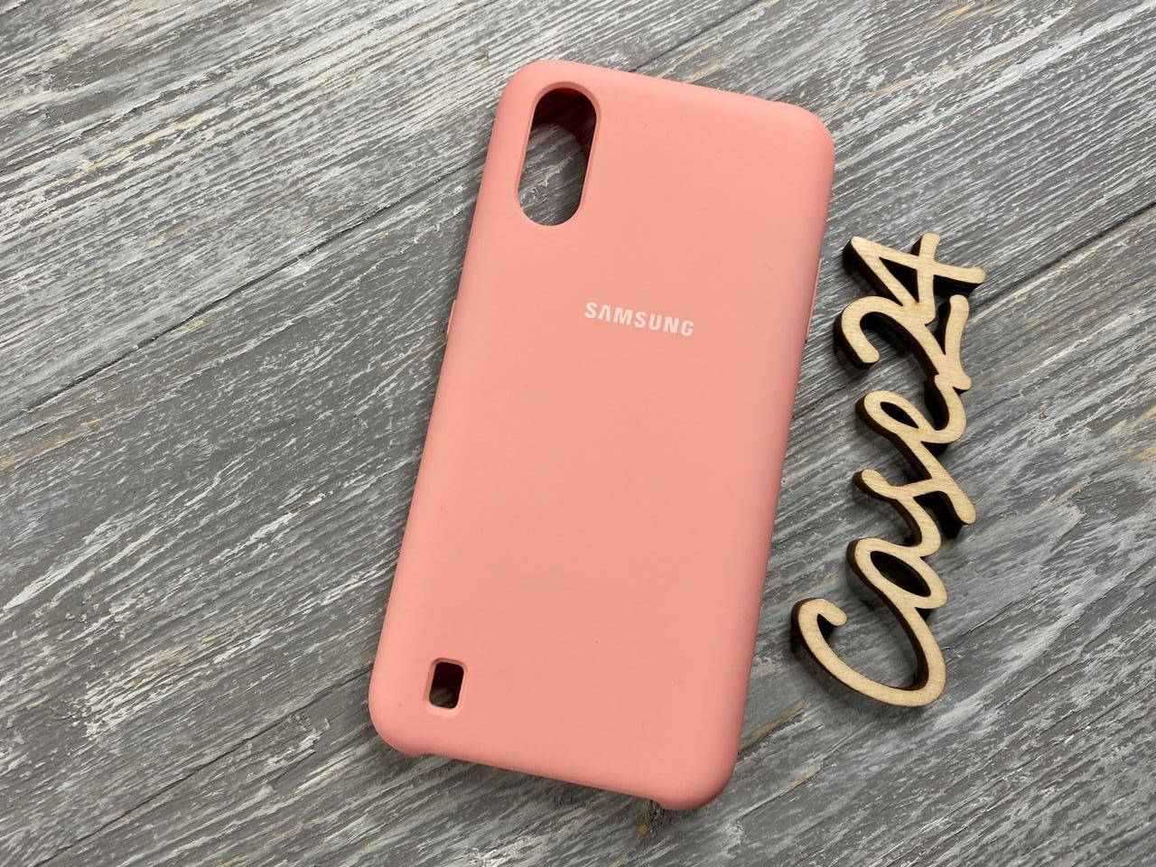 

Чехол Soft touch для Samsung Galaxy A01 (8 цветов) розовый