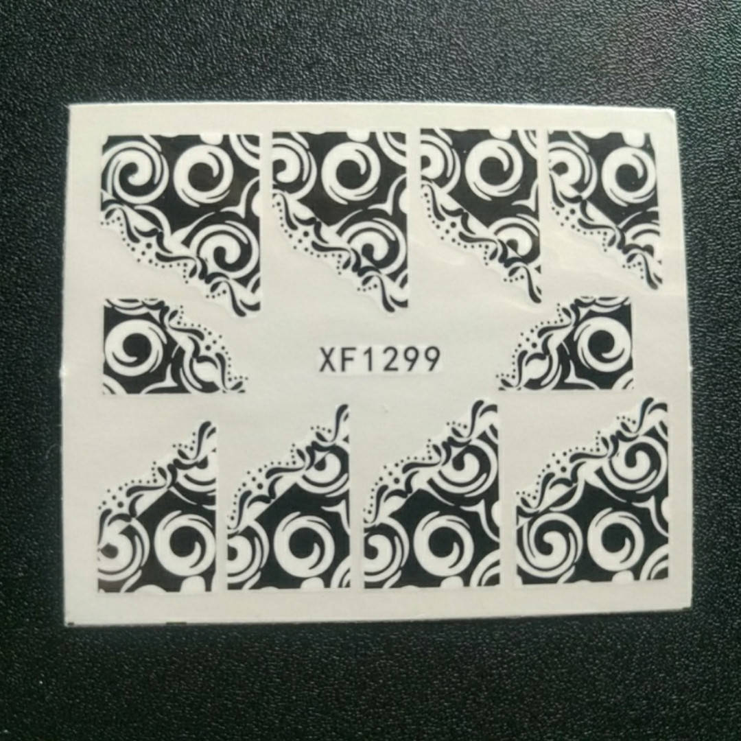 

Наклейка на ногти, наклейка для ногтей, ногтевой дизайн "узоры " 10 шт набор XF1299, Разные цвета