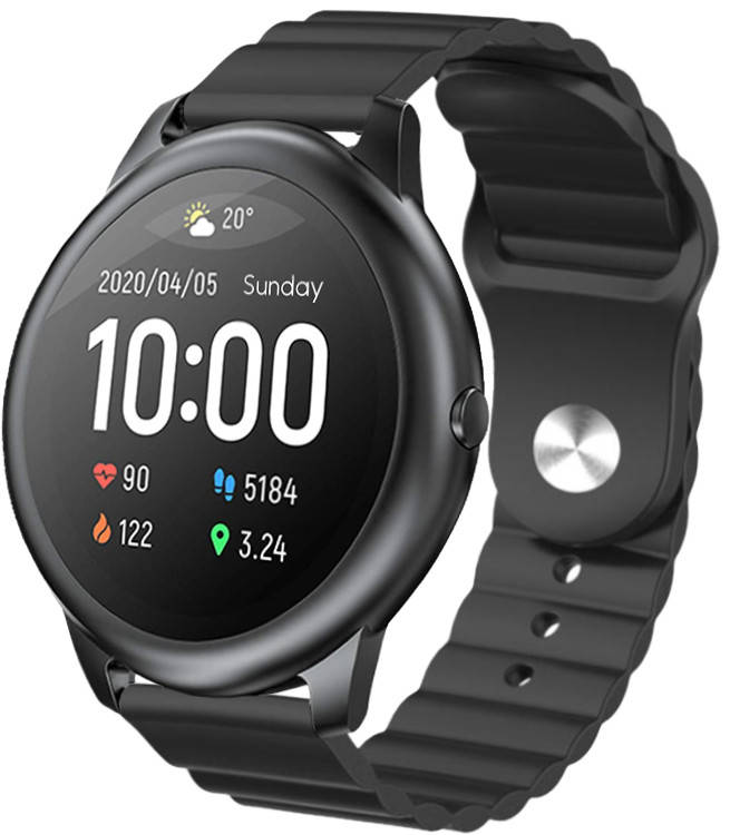 

Ремешок Wave для Haylou Smart Watch Solar LS05 Black (Хайло Солар Вотч ЛС05)