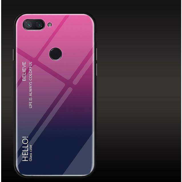 

Чехол для Xiaomi mi8 lite бампер для сяоми ми8 лайт Gradient Glass (фиолетовый с синим)