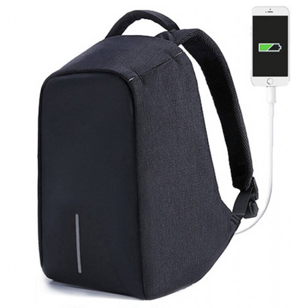 

Городской рюкзак + Подарок! Нож-кредитка Антивор Bobby Черный (45 x 30 x 16,5 см)