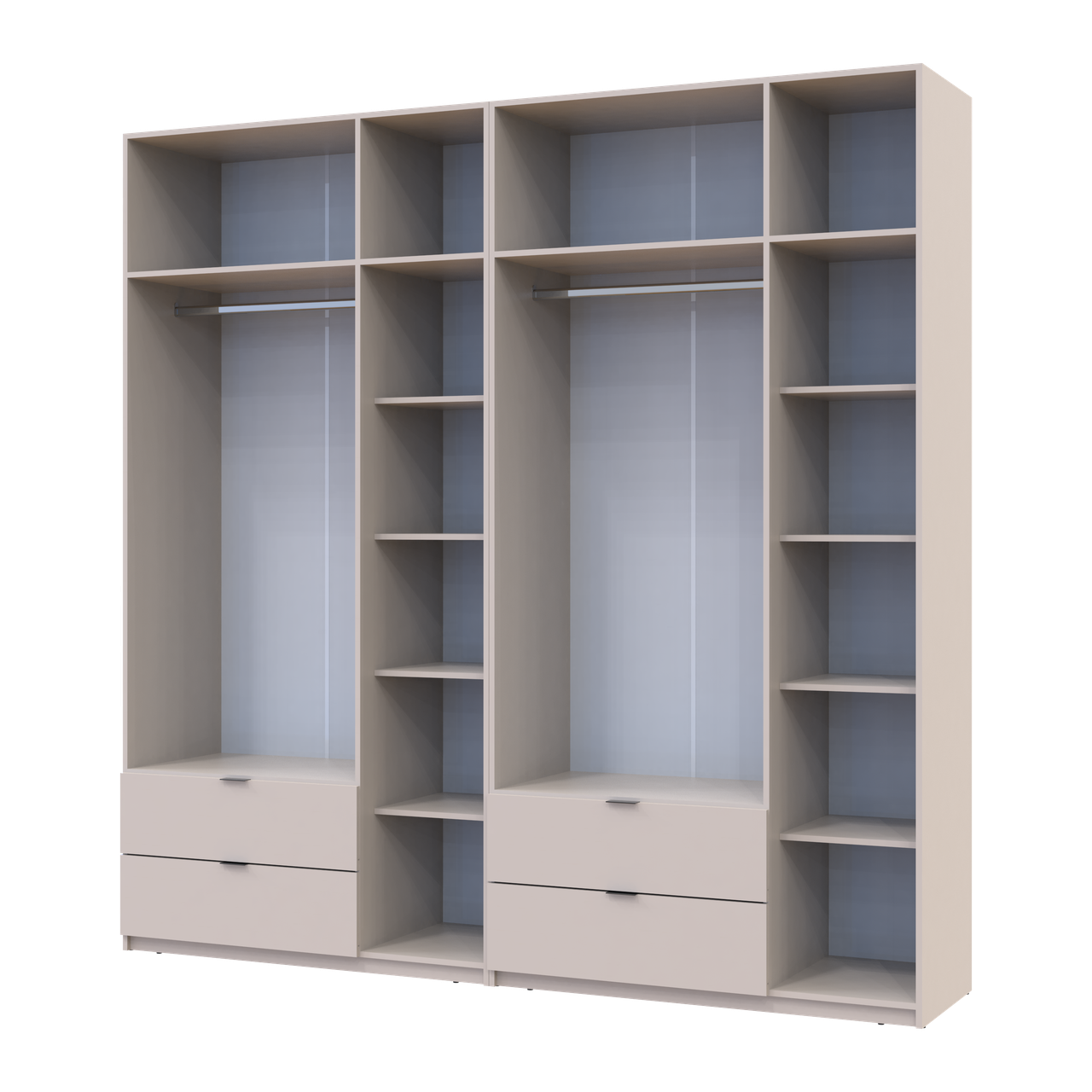 Розпашна Шафа для одягу Doros Лукас Кашемір 3+3 ДСП 240х50х240 (42005108) 3