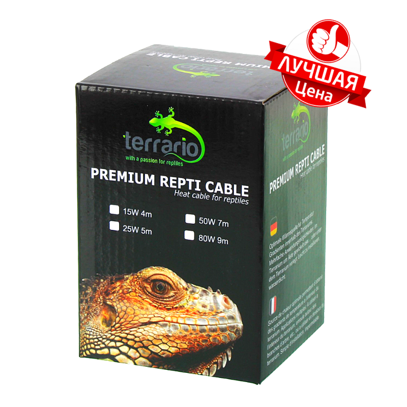 

Термошнур для обогрева террариума TERRARIO Premium Repti Cable 25 Вт 230 В 5 м