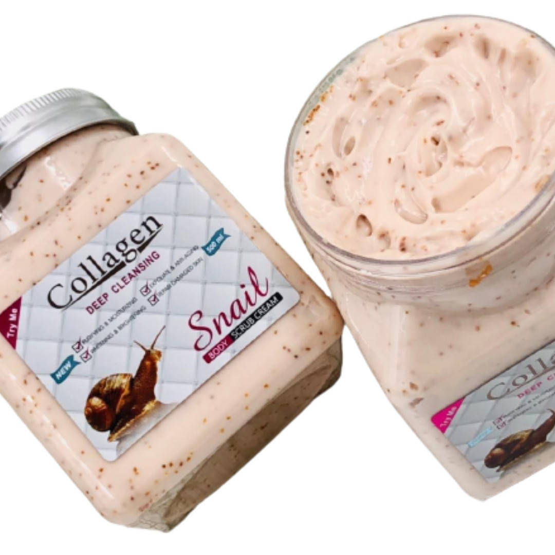 

Крем-скраб с коллагеном и муцином улитки Collagen Snail 500мл