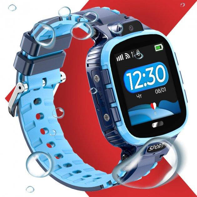 

Умные детские GPS часы Baby Smart Watch DF45 c датчиком снятия с руки Голубые