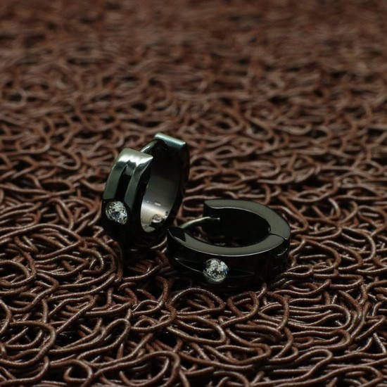 

Мужские серьги "Amanite Black"