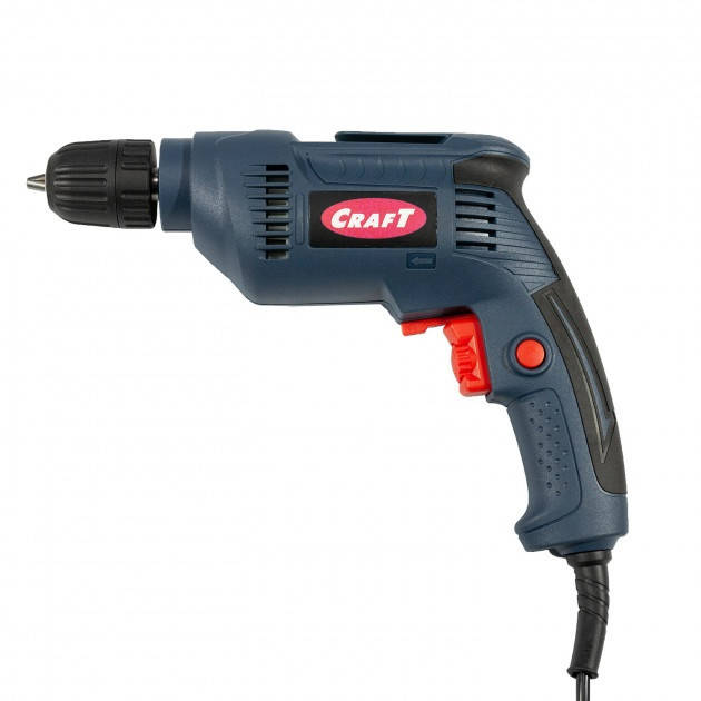 

Дрель электрическая безударная Craft CPD 10/650, 650 Вт, 2500 об/мин, быстрозажимной патрон, реверс