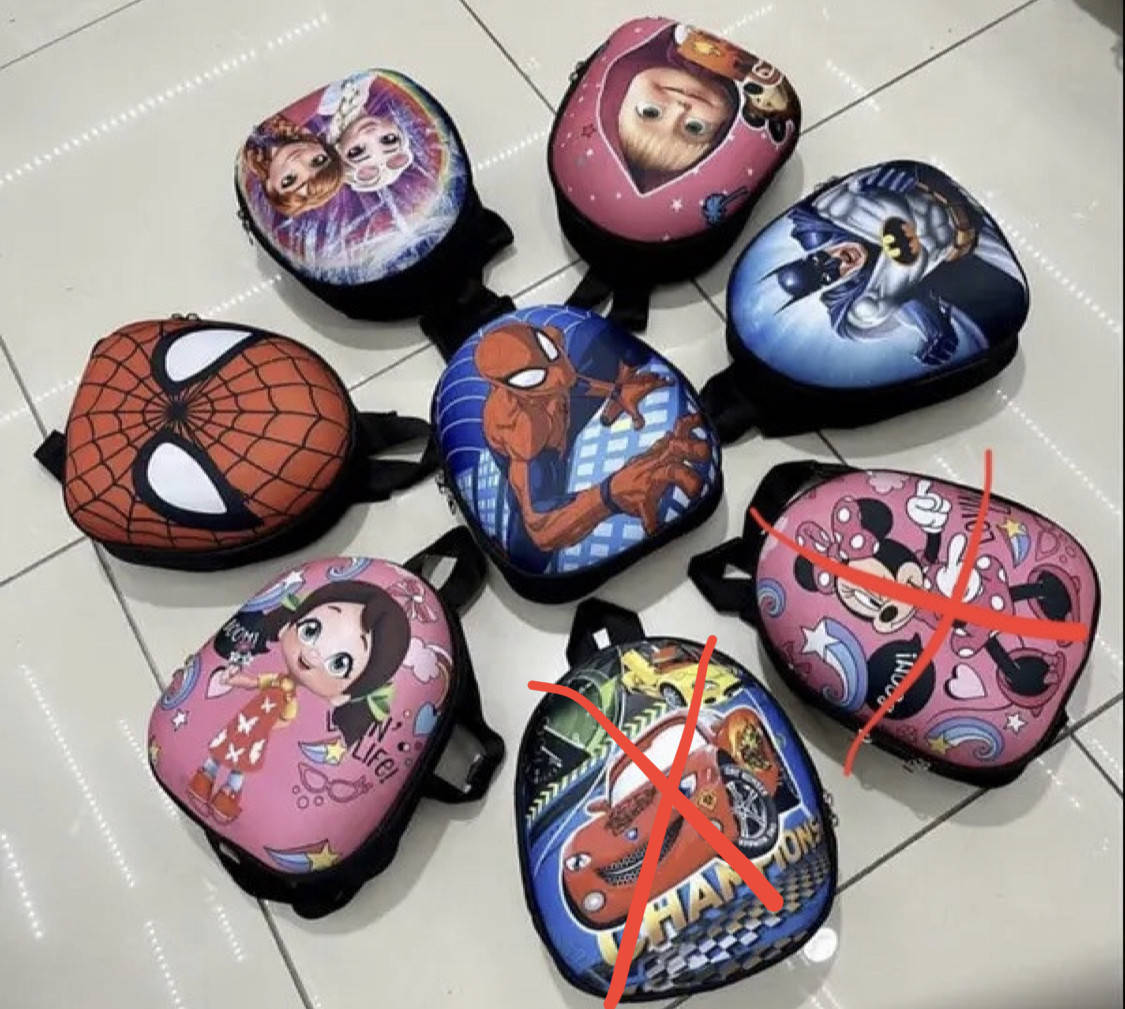 

Рюкзак детский модный на молнии 25*20 см мультяшный принт в разных вариантах Dpolo