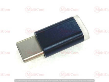 

01-08-301. Переходник штекер type-C - гнездо micro USB