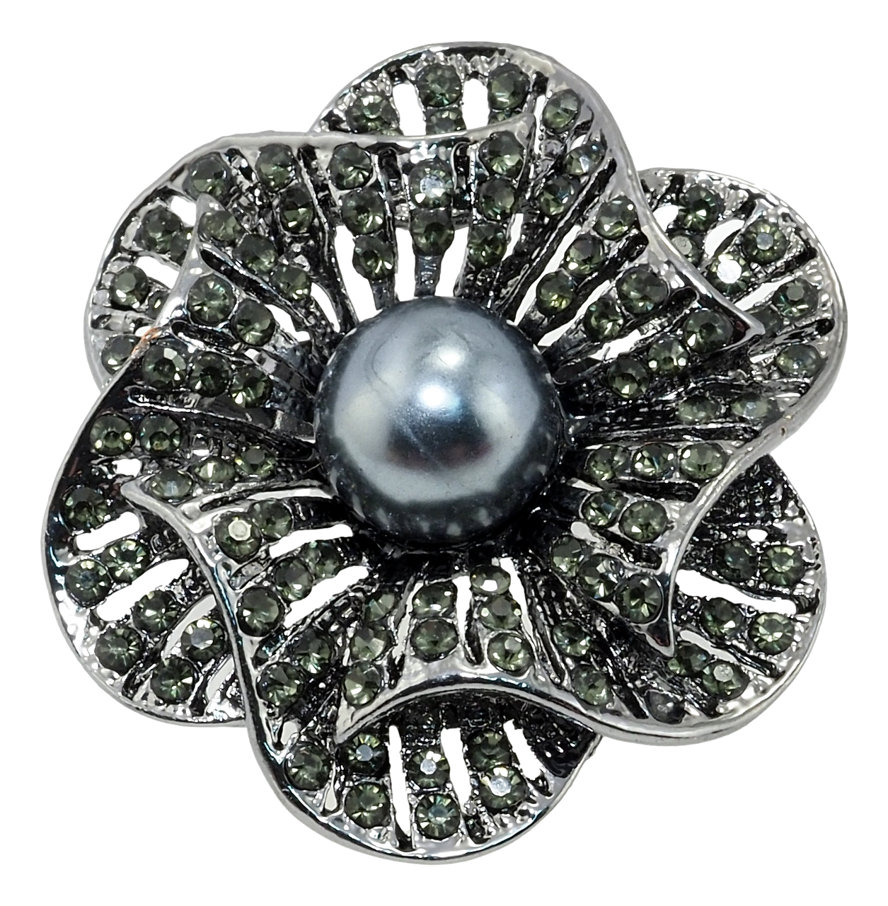 

Брошь "Цветочек с жемчугом"
