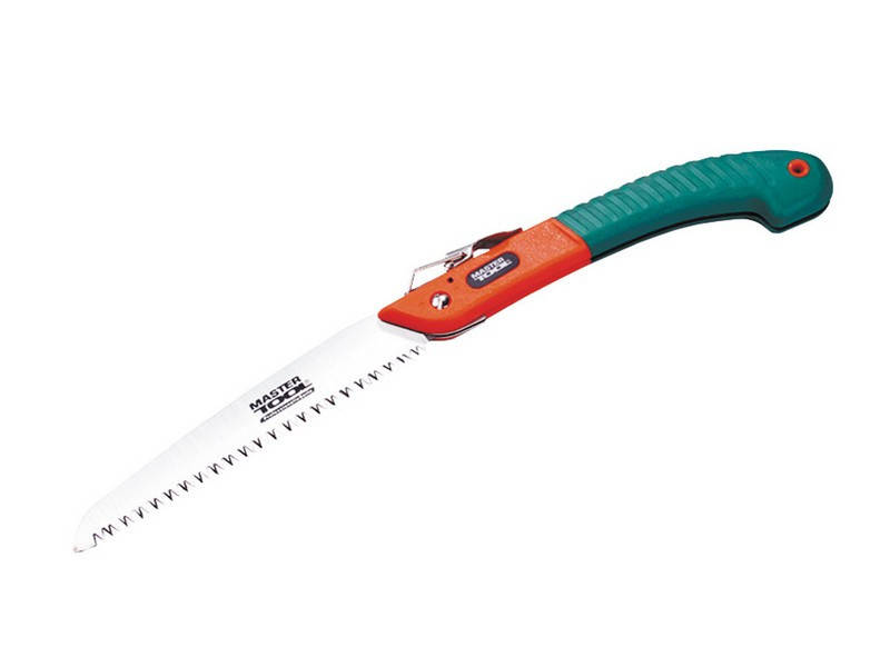 

Ножовка садовая MASTERTOOL складная 180 мм 7TPI каленый зуб 3-D заточка 14-6017