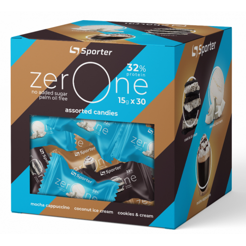 

Sporter набір протеїнових цукерок Zero One Mix 15х15г