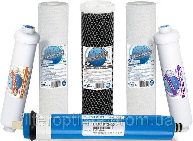 

Комплект картриджей для обратного осмоса Aquafilter c мембраной Vontron (Польша)