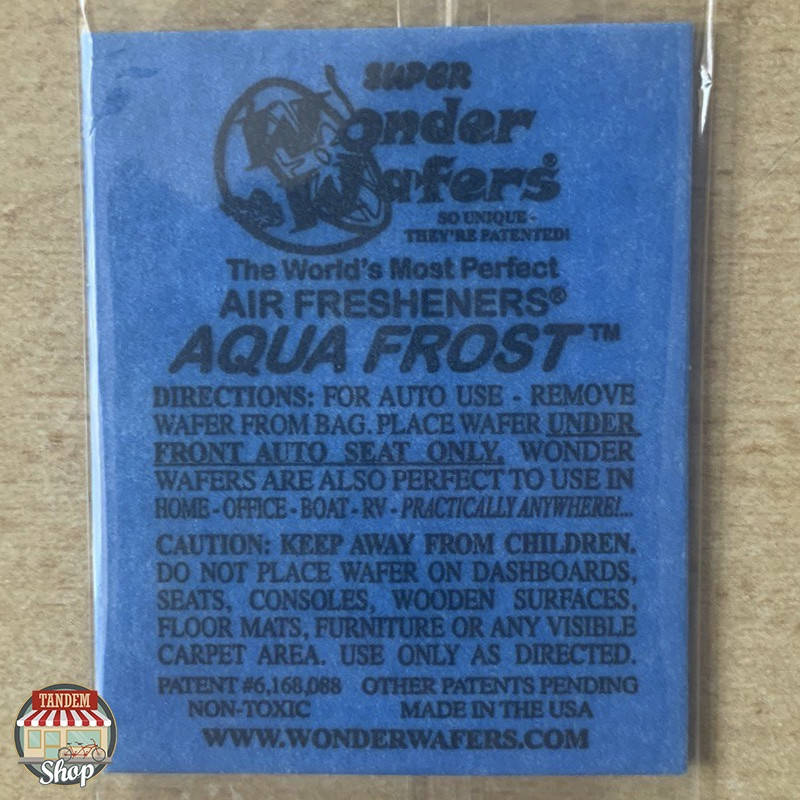 

Ароматизатор в пластинке Wonder Wafers Aqua Frost, 50 x 65 мм Морской холод