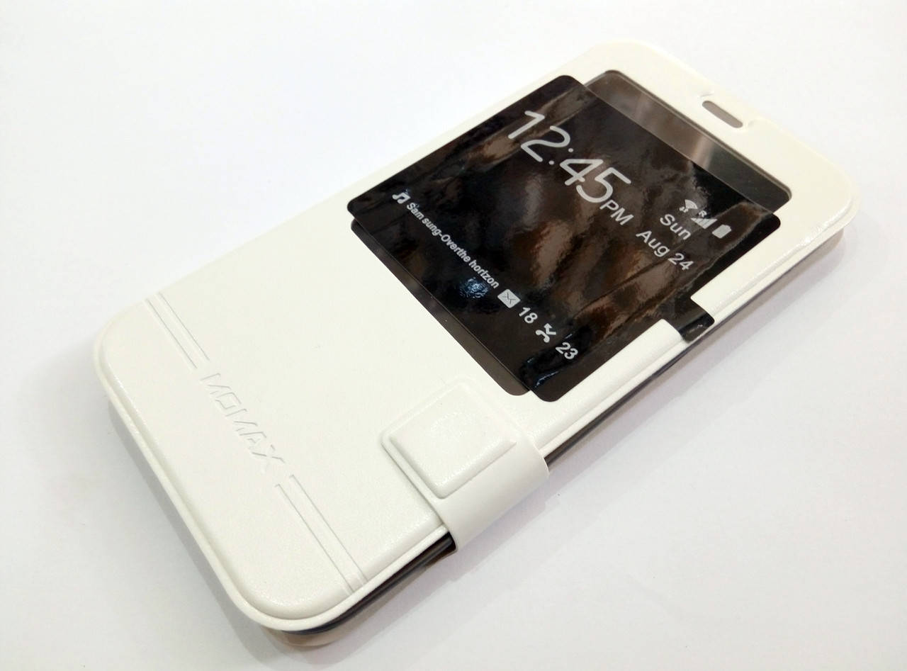 

Чехол книжка с окошком momax для Meizu MX5 белый