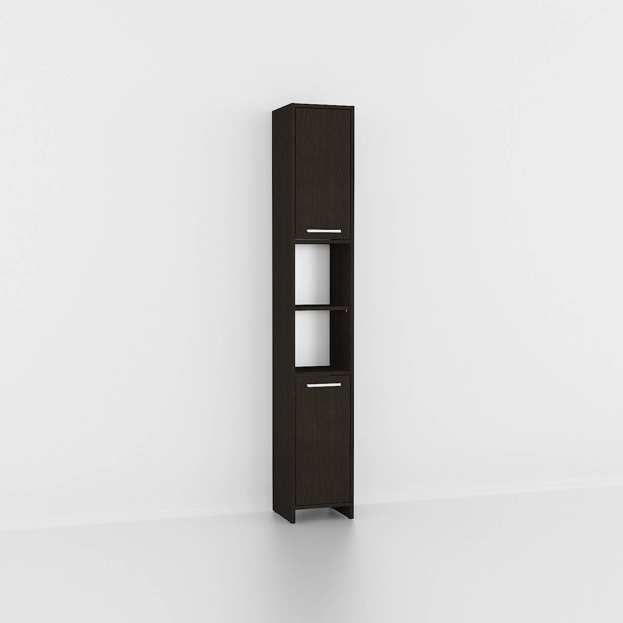 

Шкаф в ванную, пенал с полками G0005 Венге Темный