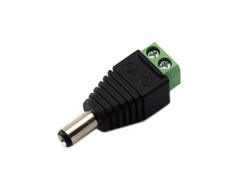 

Переходник клеммники - 5.5x2.1мм штекер папа, CCTV