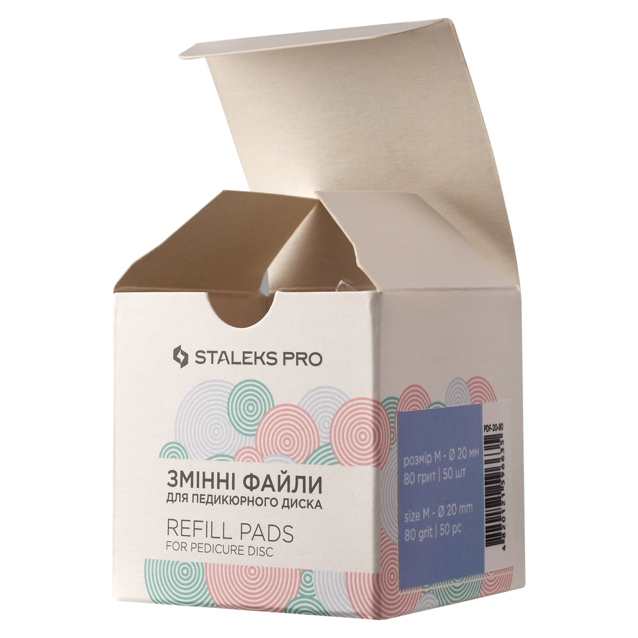 

PDF-20-80 Сменные файлы для педик.диска М 80грит (50шт) Staleks Pro