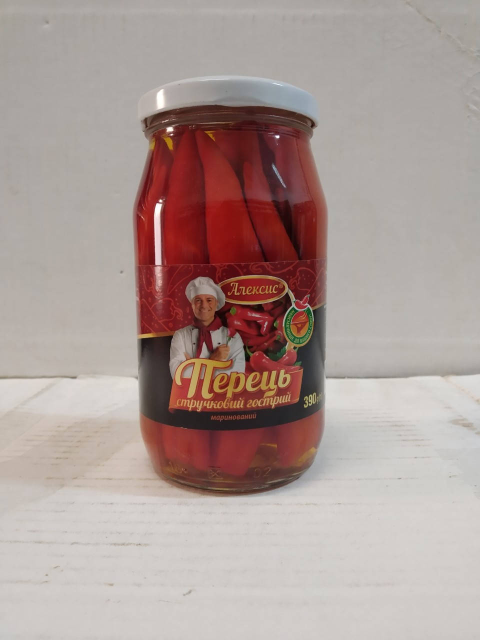 

Перец острый маринованый 390г. стекло Рио