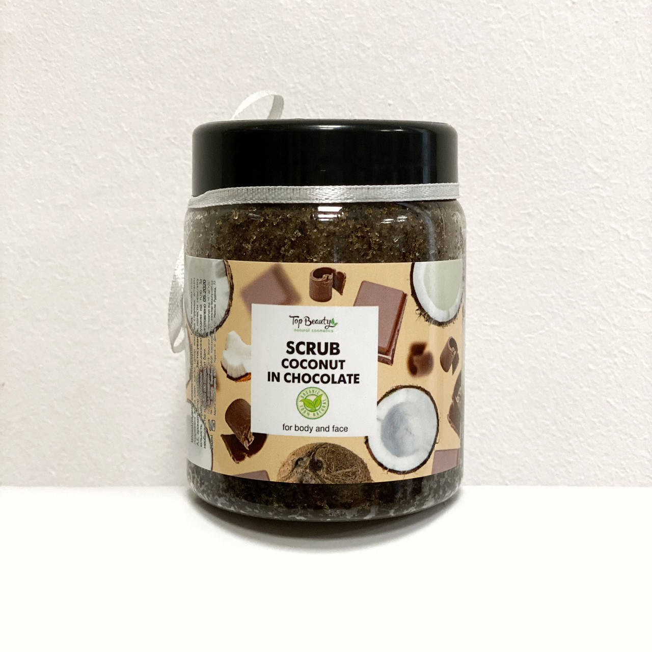 

Органический шоколадно-кокосовый скраб для лица и тела Top Beauty