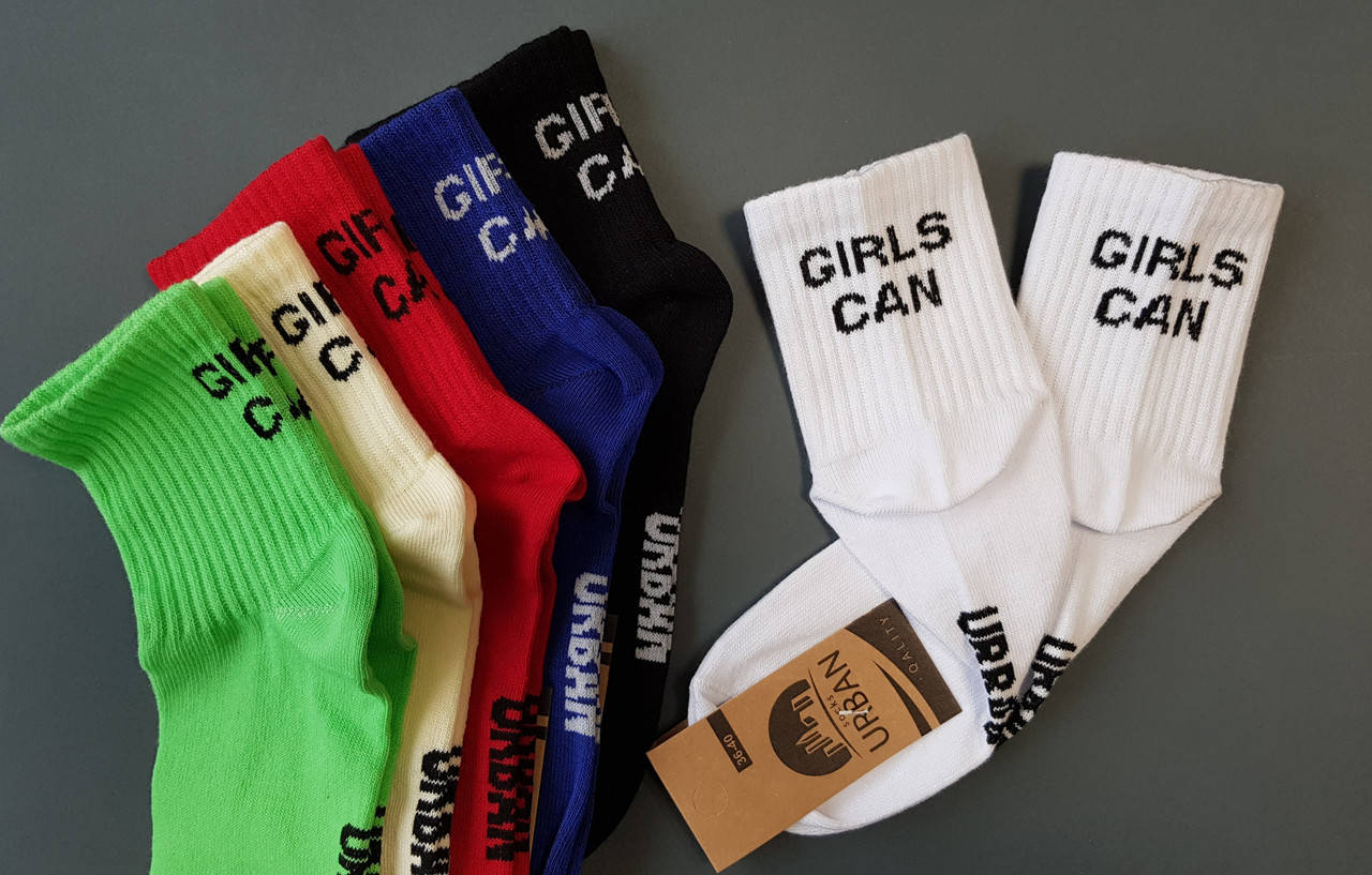 

Женские носки короткие ТЕННИС НЛ 36-40 ассорти GIRLS CAN, Белый