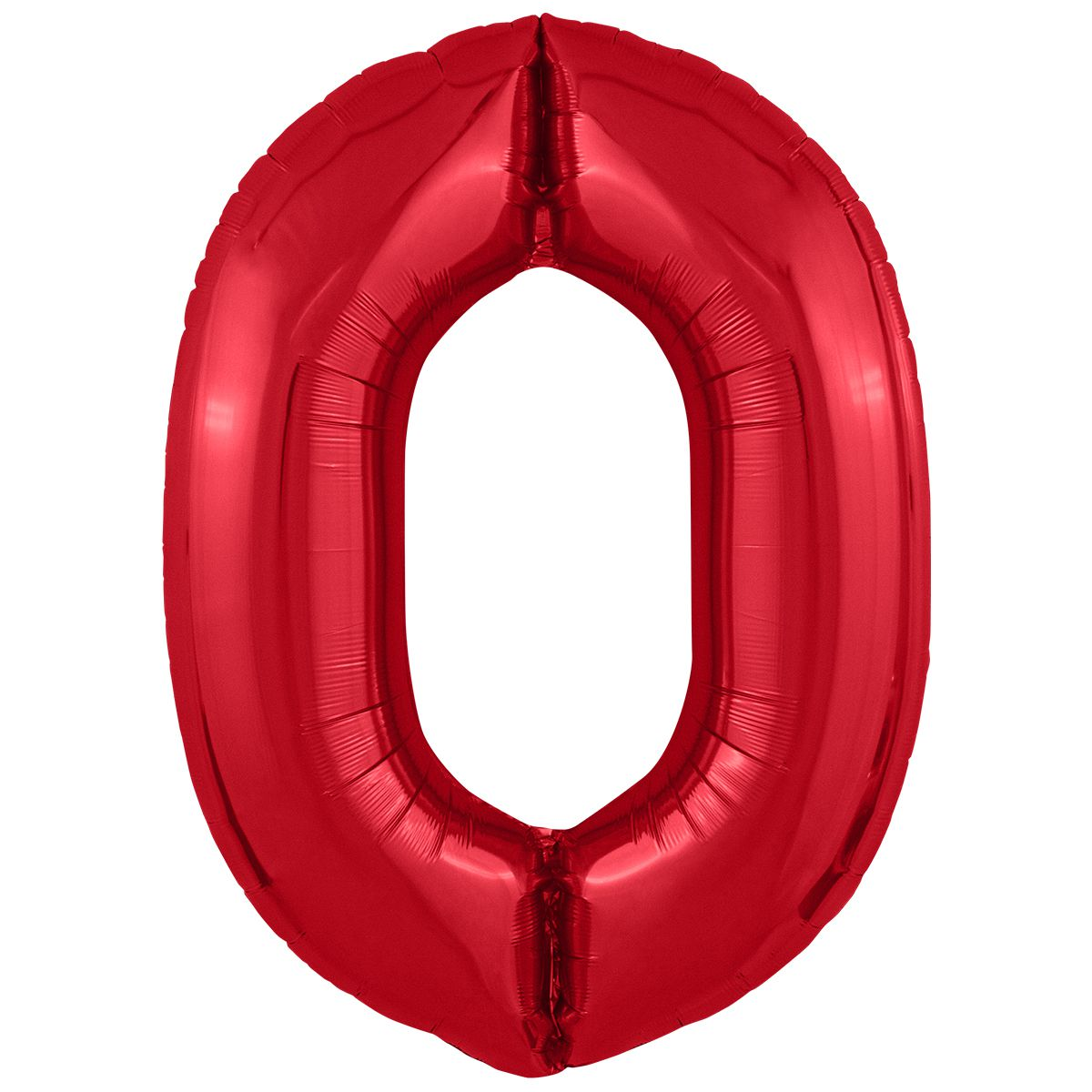 

Фольгированная цифра (102 см) Slim 0 красный