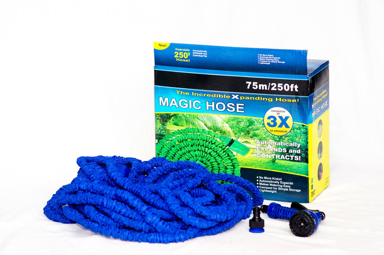

Шланг поливочный растягивающийся MAGIC HOSE 75 м/250ft