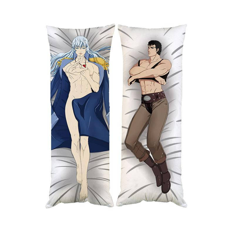 

Подушка ростовая дакимакура Гриффит и Гатс Берсерк двухсторонняя 40х100 см со съемной наволочкой (dak0762)