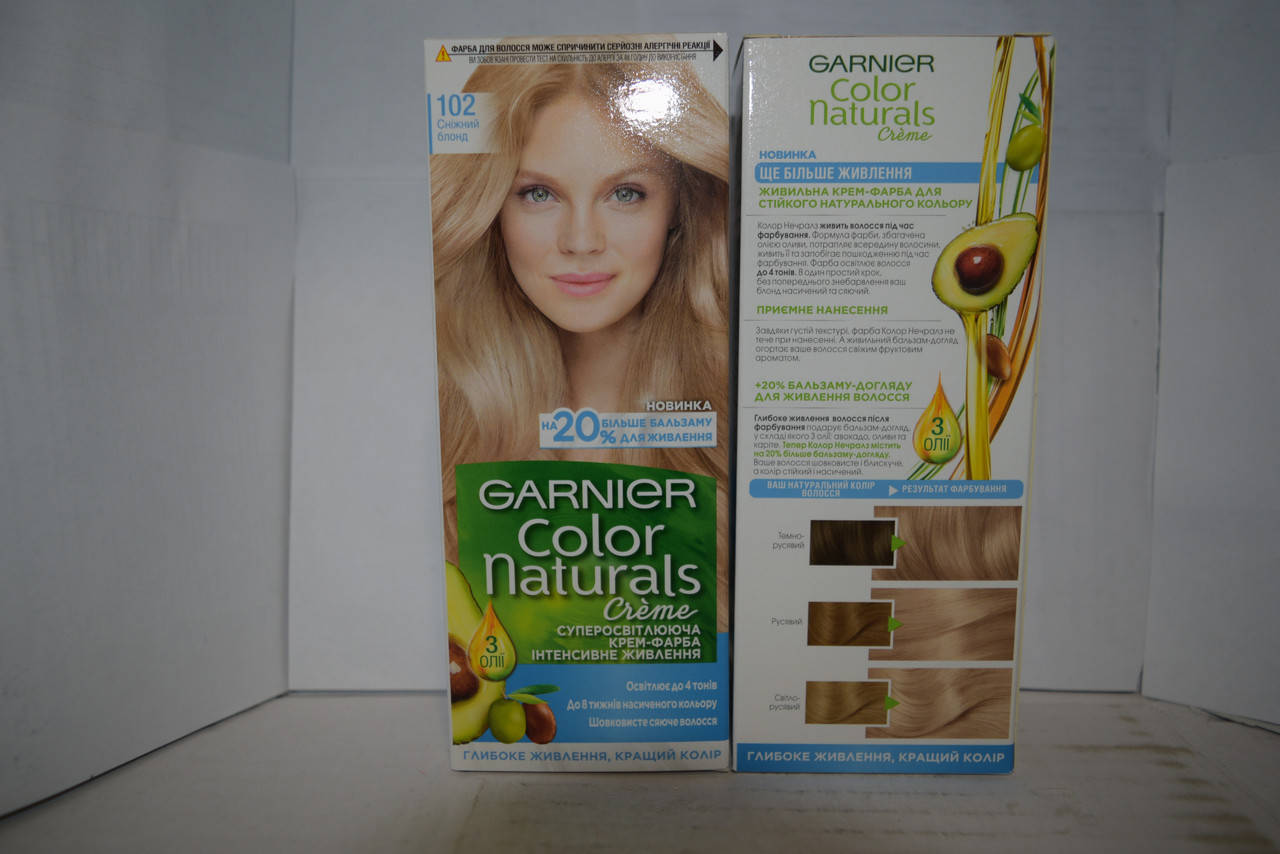 

Краска для волос Garnier Color Naturals 102 (Снежный блонд)