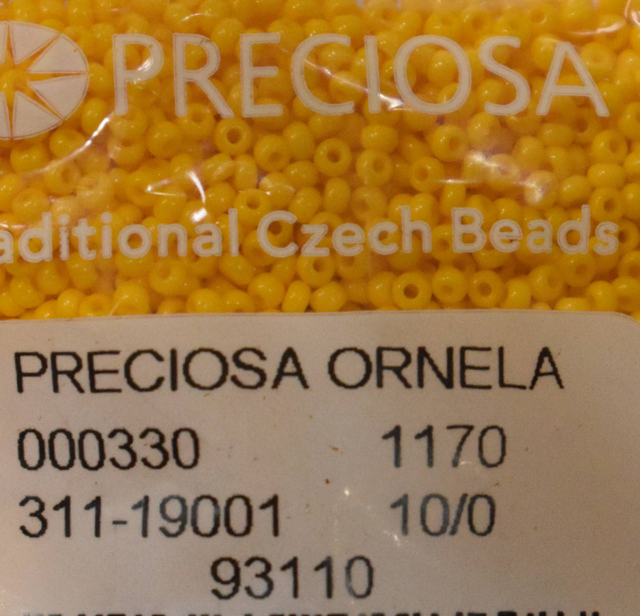 

Бисер Preciosa 10/0 цвет 93110 оранжевый 10г