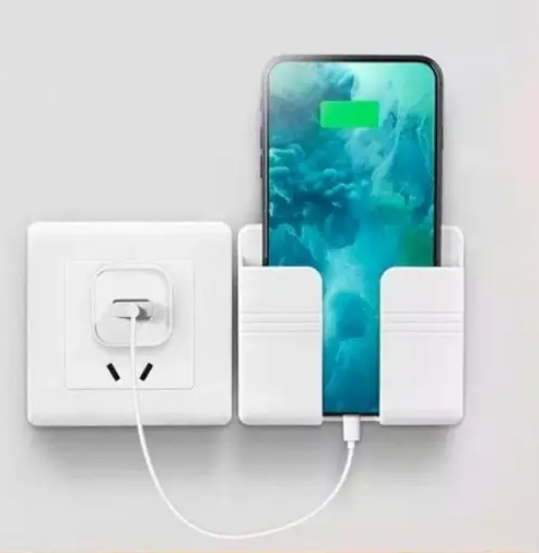 

Держатель для телефона пластиковый настенный 10 * 8,5 * 2,5см белый М 158