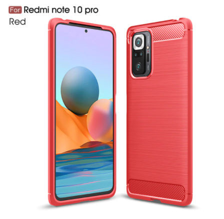 

TPU чехол накладка Urban для Xiaomi Redmi Note 10 Pro (3 цвета) красный