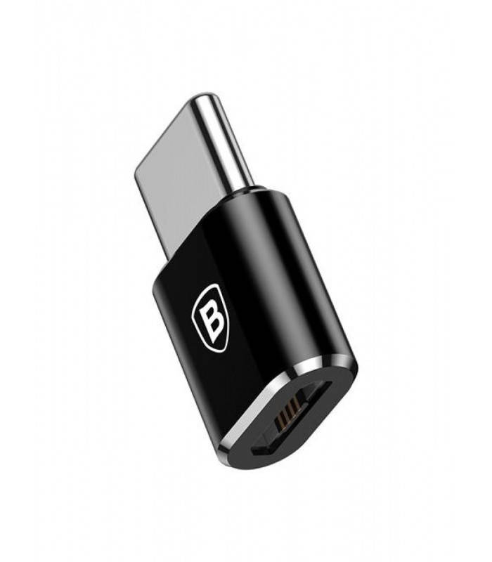 

Adapter Baseus Micro USB Female to Type-C Male Black (CAMOTG-01), Черный