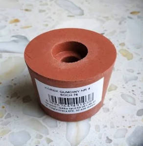 

Пробка резиновая №4 ø 49/40мм для гидрозатвора на бутыль с отверстием ø 9мм под гидрозатвор